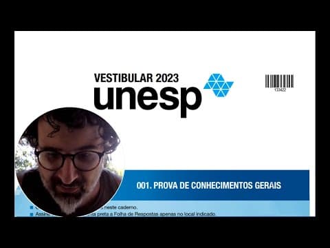 Thumbnail da aula: UNESP 2023 - 1ª Fase -  Correção e Comentários
