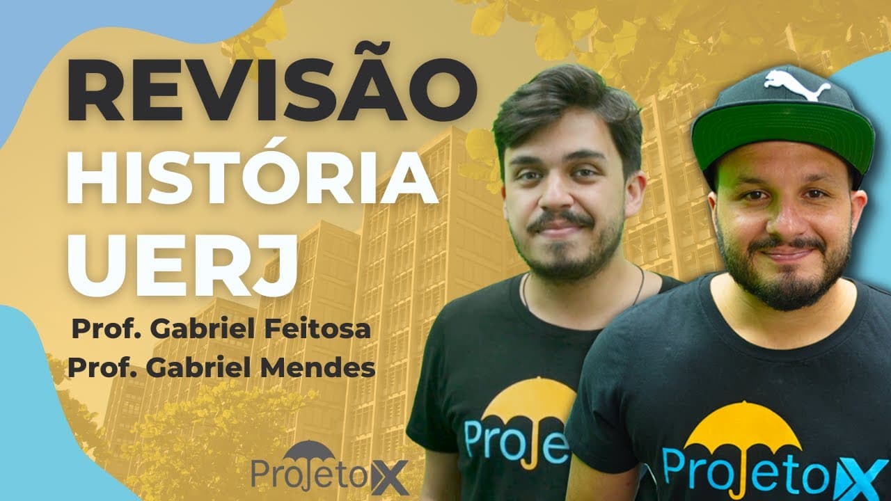 Thumbnail: AO VIVO | Revisão UERJ | História - Prof. Gabriel Feitosa e Gabriel Mendes