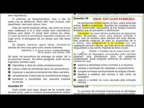 Thumbnail da aula: ENEM - RESOLUÇÃO DE QUESTÕES DE PORTUGUÊS