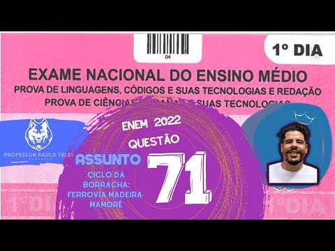 Thumbnail da aula: Resolução Enem 2022 - Humanas Questão 71