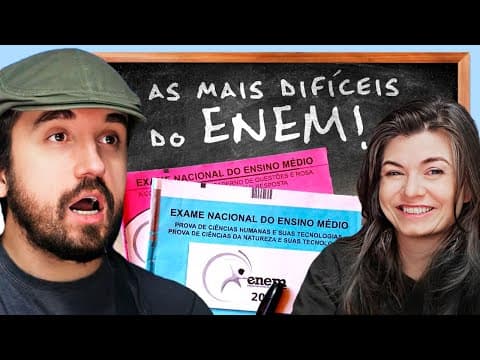 Thumbnail da aula: RESOLVENDO as 10 questões MAIS DIFÍCEIS do ENEM 2024!