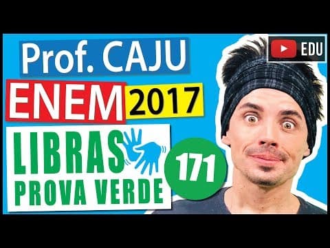 Thumbnail da aula: [ENEM Libras 2017] 171 📗 GEOMETRIA ANALÍTICA Foi utilizado o plano cartesiano para a representação