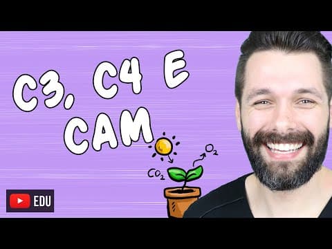 Thumbnail da aula: PLANTAS C3, C4 e CAM - Fixação do Carbono na Fotossíntese | Biologia com Samuel Cunha