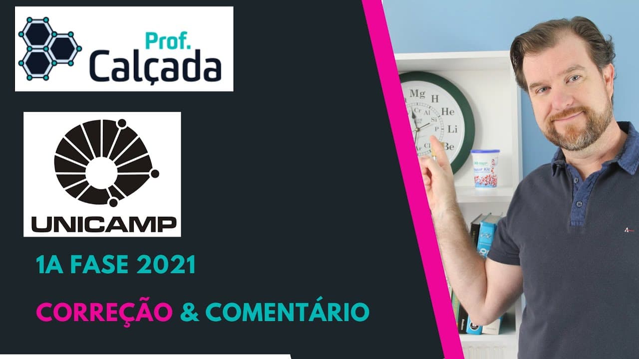 Thumbnail: Correção Unicamp 1 a fase 2021