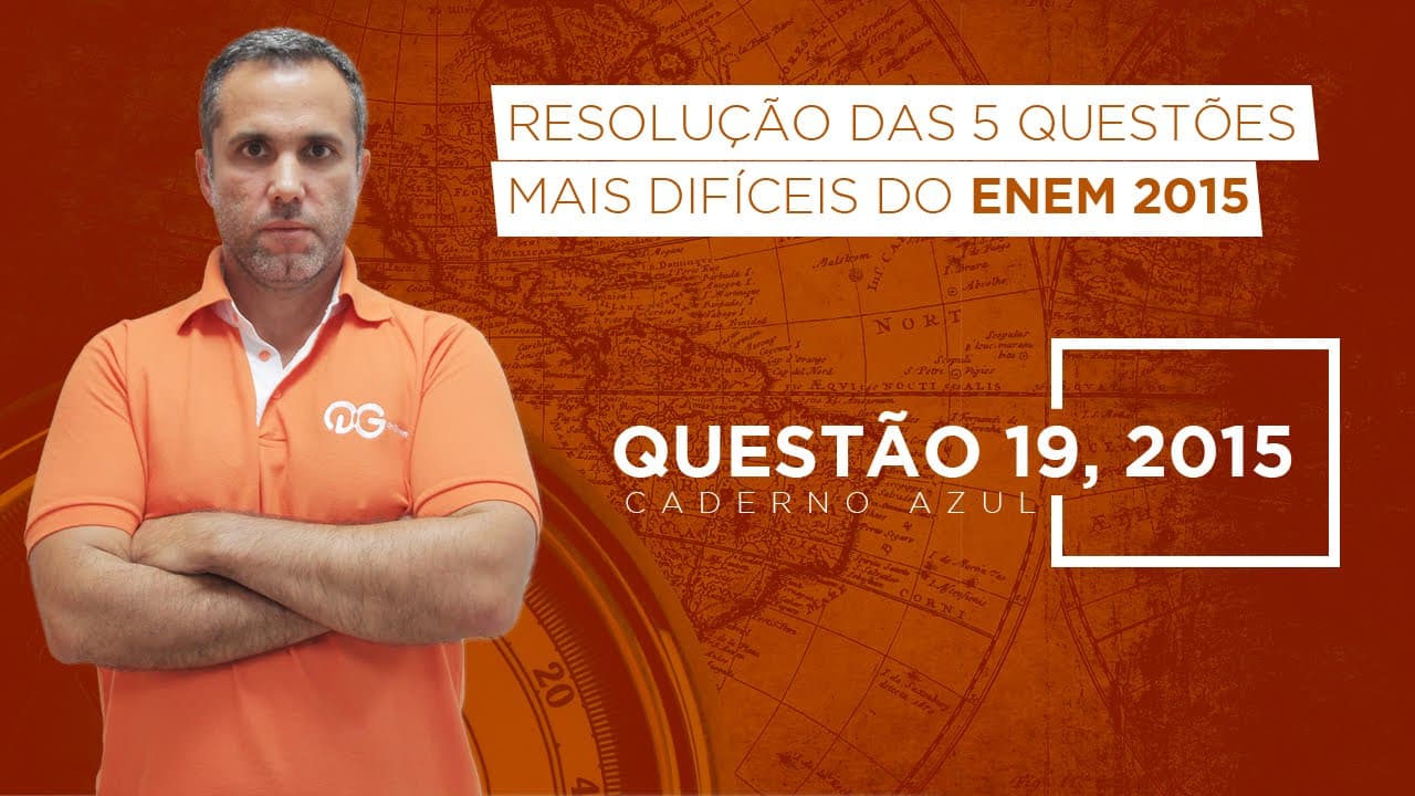 Thumbnail: Resolução das 5 questões mais difíceis do Enem 2015 de História - Questão 19 Caderno Azul