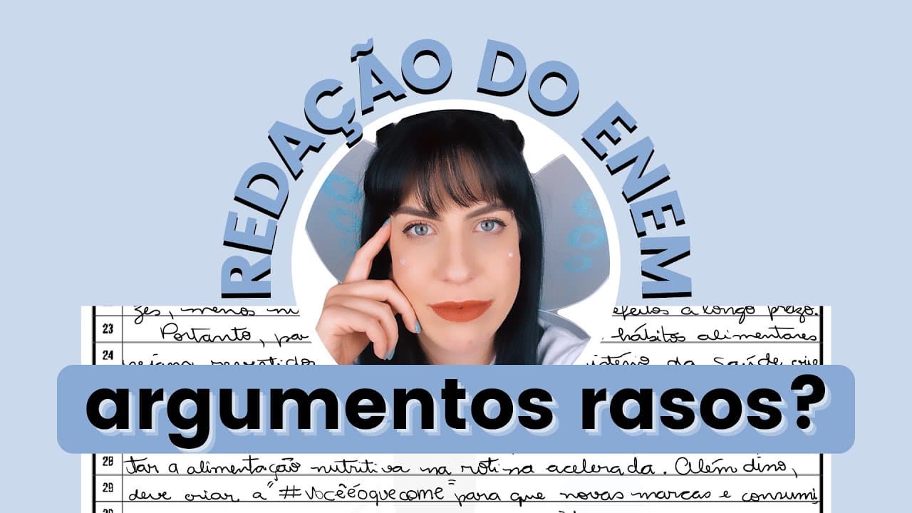 Thumbnail: Como NÃO deixar a argumentação rasa