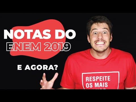 Thumbnail da aula: Saíram as NOTAS DO ENEM, e agora???