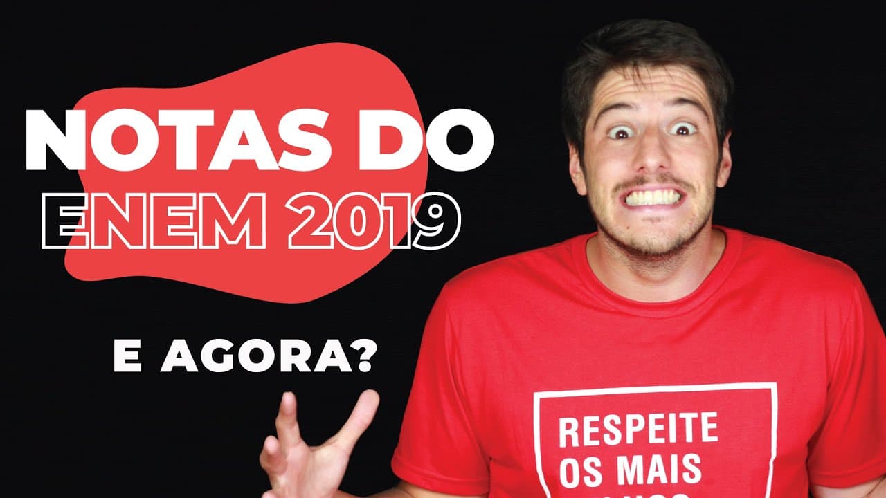 Thumbnail: Saíram as NOTAS DO ENEM, e agora???