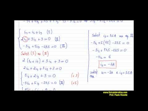 Thumbnail da aula: Leis de Kirchhoff: Exercício resolvido - parte 2/2