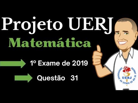 Thumbnail da aula: UERJ 2019.1 - 31 O círculo a seguir tem o centro na origem do plano cartesiano xy e raio igual a 1.