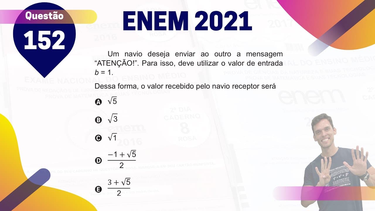 Thumbnail: (Q.152 | Azul) Mensagem do NAVIO - A MAIS DIFÍCIL do ENEM 2021?