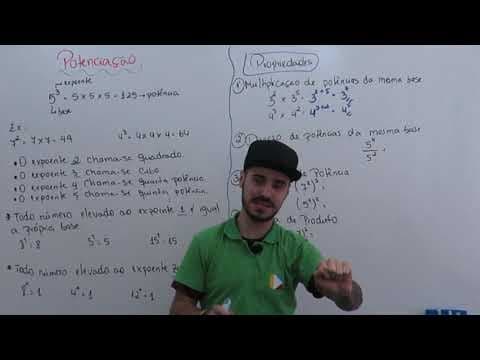 Thumbnail da aula: Matemática - Potenciação