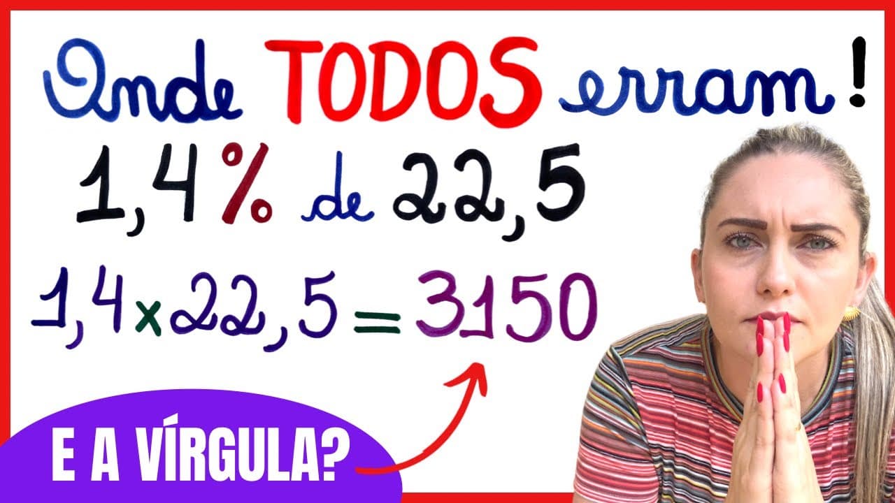 Thumbnail: PORCENTAGEM!! ONDE TODOS ERRAM? 1,4% DE 22,5.