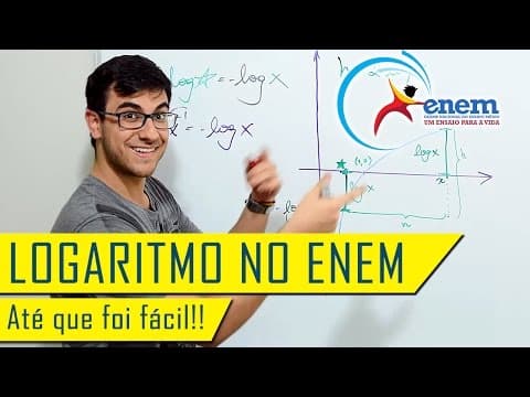 Thumbnail da aula: A QUESTÃO MAIS DIFÍCIL DE LOGARITMO DO ENEM (Até que é fácil) || MESTRES DO ENEM