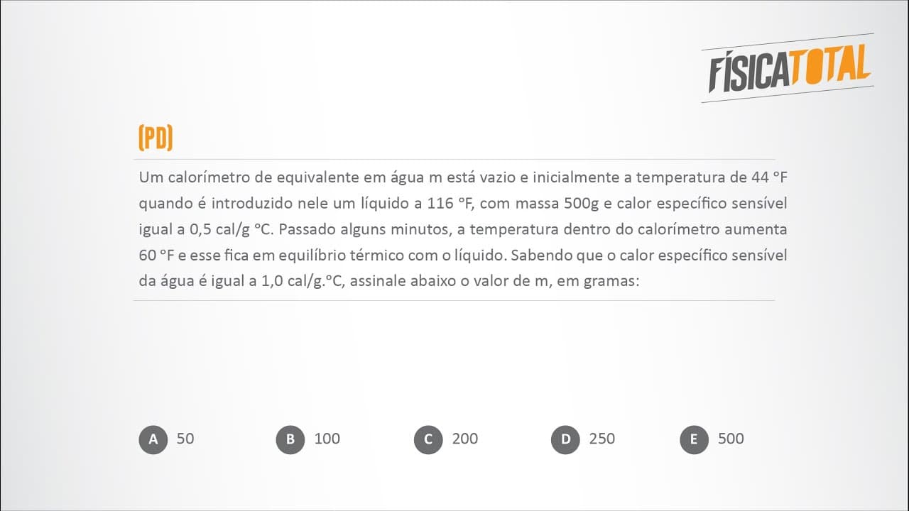 Thumbnail: Calorimetria | Dica Sensacional | Questão 03