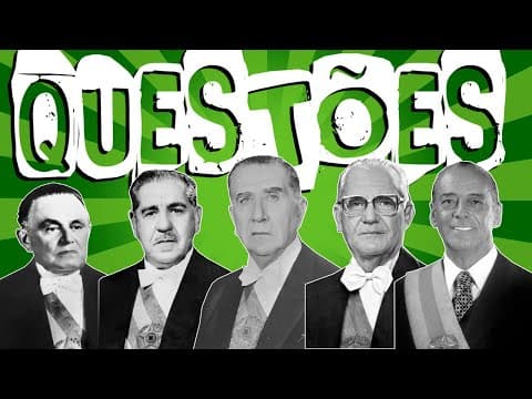 Thumbnail da aula: RESPONDENDO QUESTÕES SOBRE A DITADURA MILITAR NO BRASIL