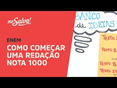Thumbnail da aula: [AO VIVO] COMO COMEÇAR UMA REDAÇÃO NOTA 1000 NO ENEM?