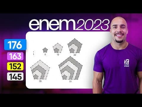 Thumbnail da aula: Questão 176 - Caderno Azul | Progressão Aritmética | MATEMÁTICA ENEM 2023