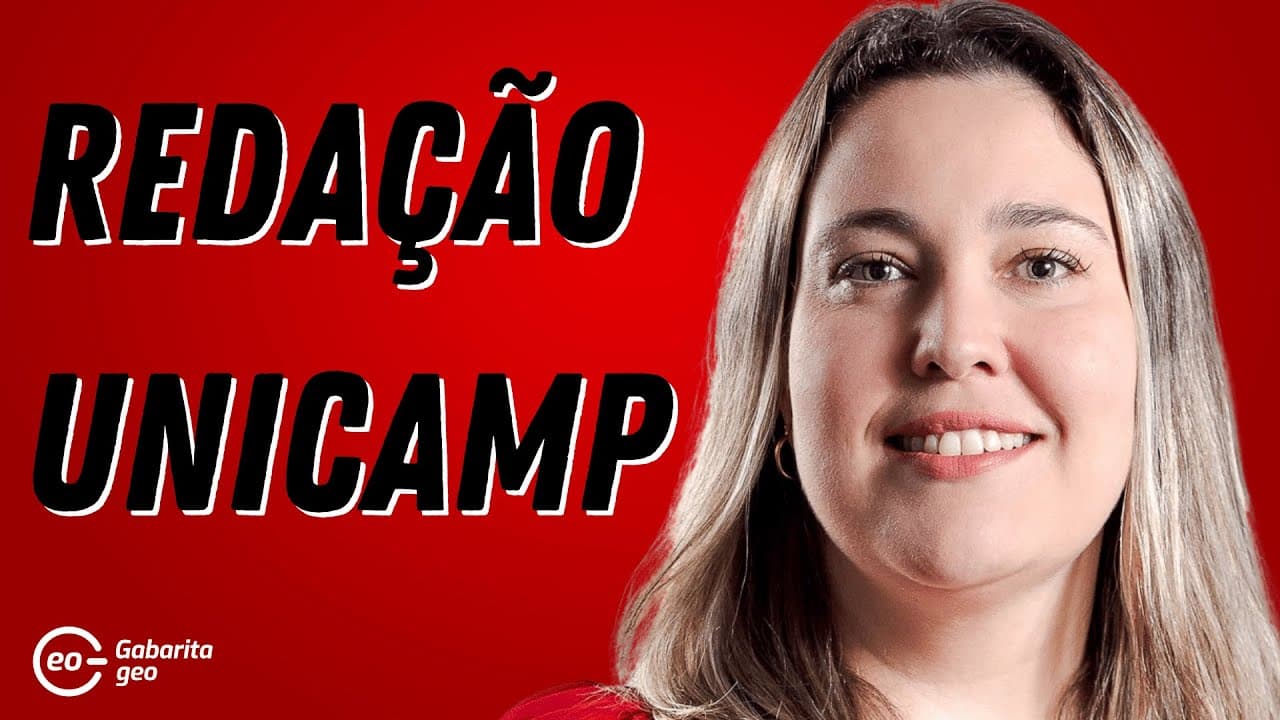 Thumbnail: GUIA REDAÇÃO UNICAMP 2023 | COMO É A REDAÇÃO |