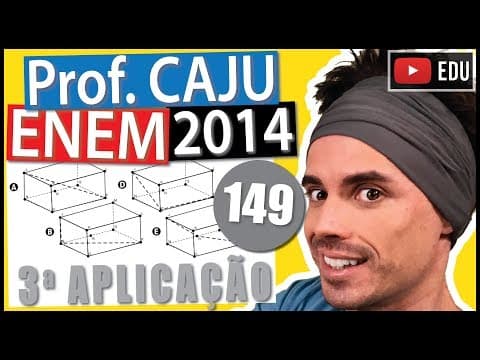 Thumbnail da aula: [ENEM 2014 3Ap] 149 📓 VISÃO ESPACIAL Muitas pessoas, de modo descuidado, armazenam em caixas