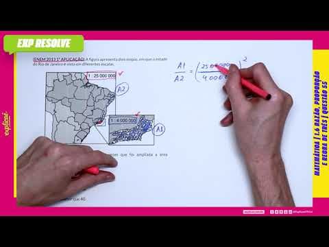 Thumbnail da aula: A FIGURA APRESENTA DOIS MAPAS, EM QUE O ESTADO DO RIO DE .(...) | RAZÃO, PROPORÇÃO E REGRA DE TRÊS