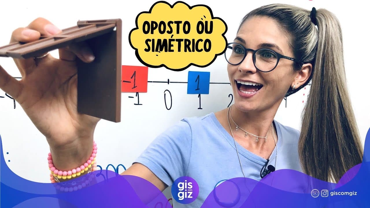 Thumbnail: NÚMEROS OPOSTOS OU SIMÉTRICOS NA RETA NUMÉRICA 7ºANO \Prof. Gis/