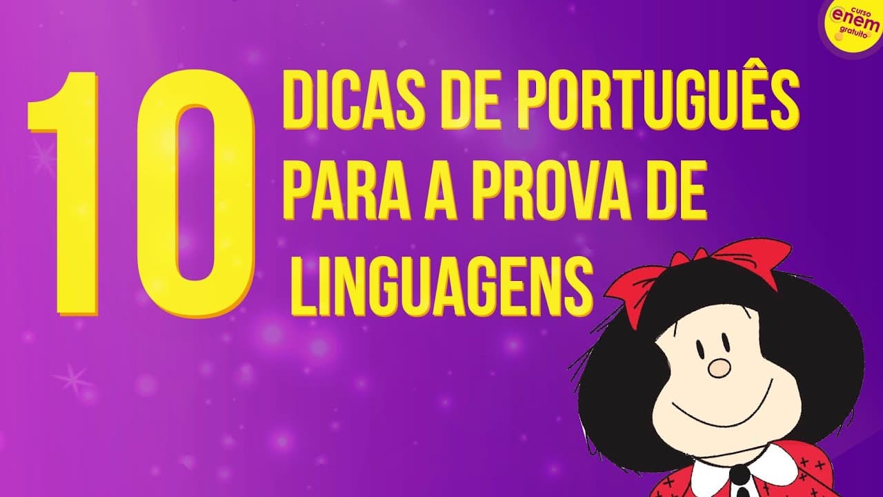 Thumbnail: 10 DICAS DE PORTUGUÊS PARA LINGUAGENS E A REDAÇÃO DO ENEM