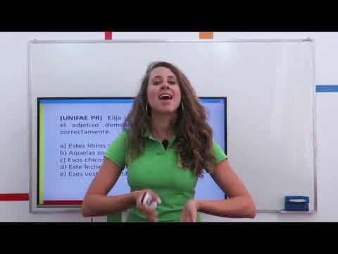 Thumbnail da aula: Espanhol - Demonstrativos: Ejercicios II