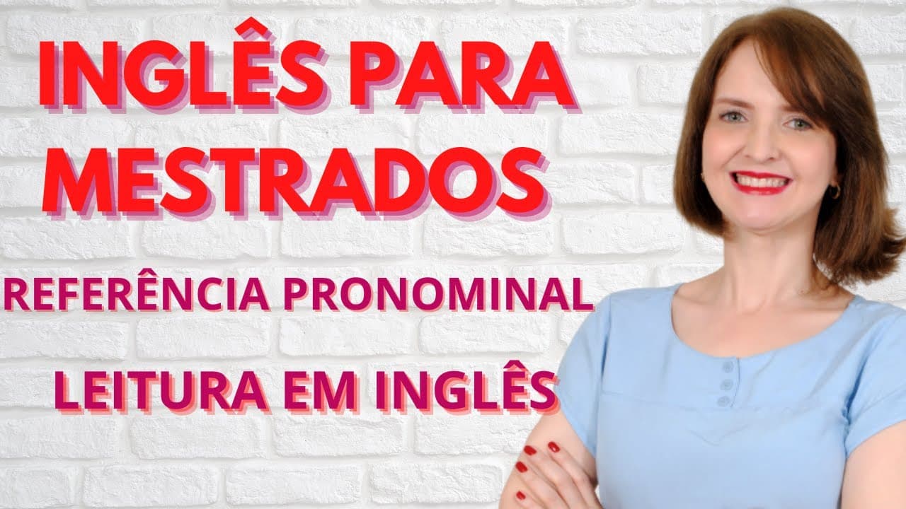 Thumbnail: AULA DE INGLÊS - INTERPRETAÇÃO DE TEXTOS E REFERÊNCIA PRONOMINAL