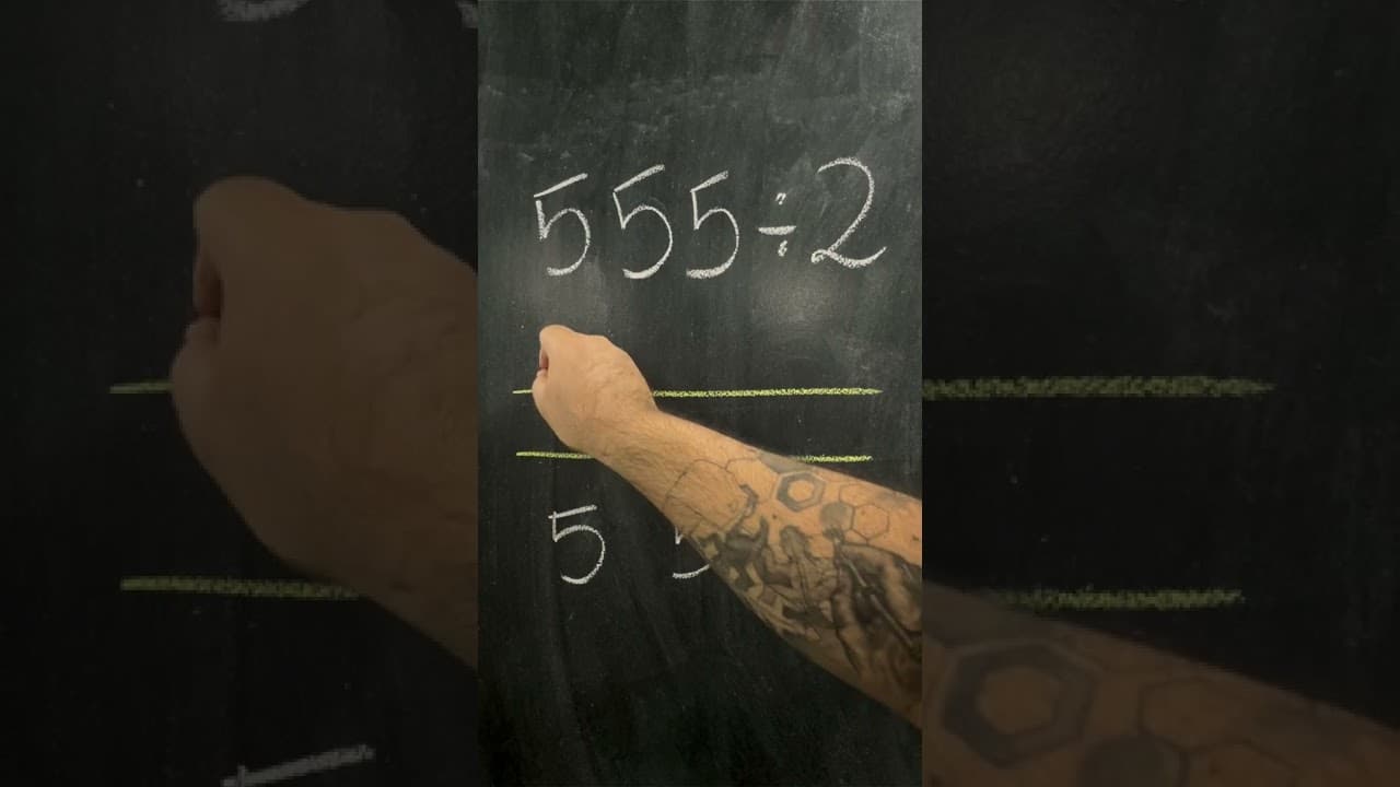 Thumbnail: Divisão com Linhas COMO VOCÊ NUNCA VIU!