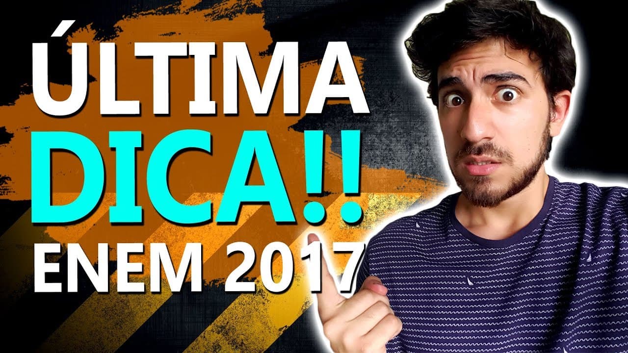 Thumbnail: Dica de ÚLTIMA HORA para o Enem de EXATAS 2017 - Matemática e Ciências da Natureza