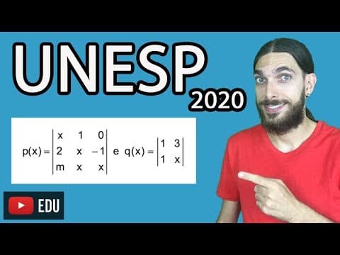 Thumbnail da aula: Resolução UNESP 2020 - Divisão de Polinômios - Matemática