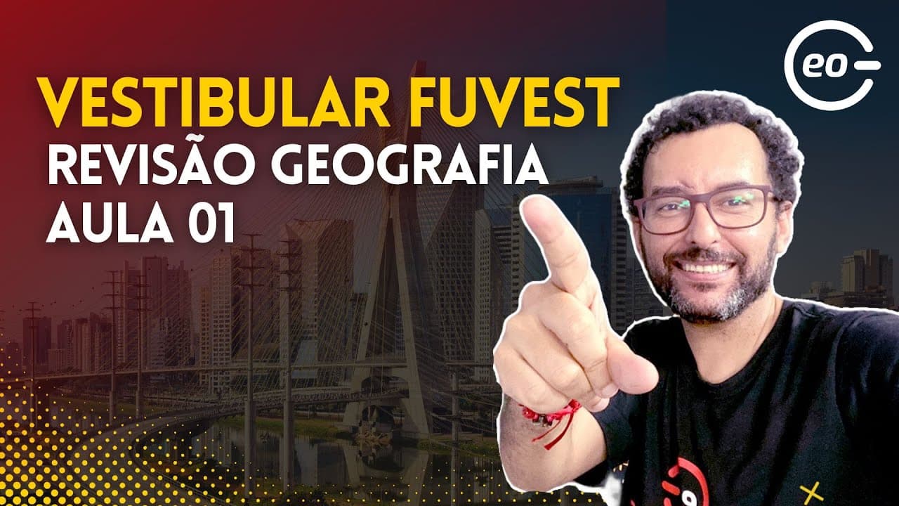Thumbnail: FUVEST 2024 | REVISÃO GEOGRAFIA | GABARITAGEO | AULA 01