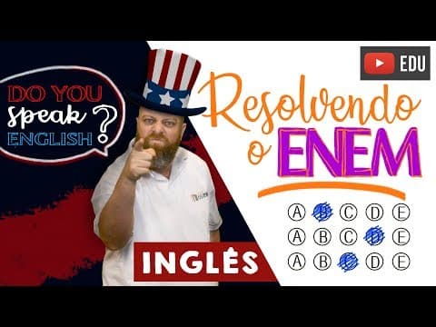 Thumbnail da aula: Answering the ENEM - English. [Prof. Noslen]