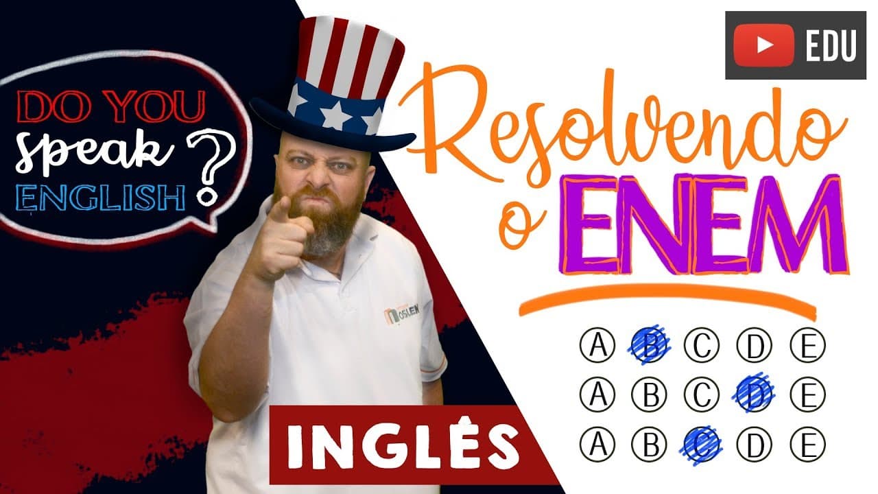 Thumbnail: Answering the ENEM - English. [Prof. Noslen]