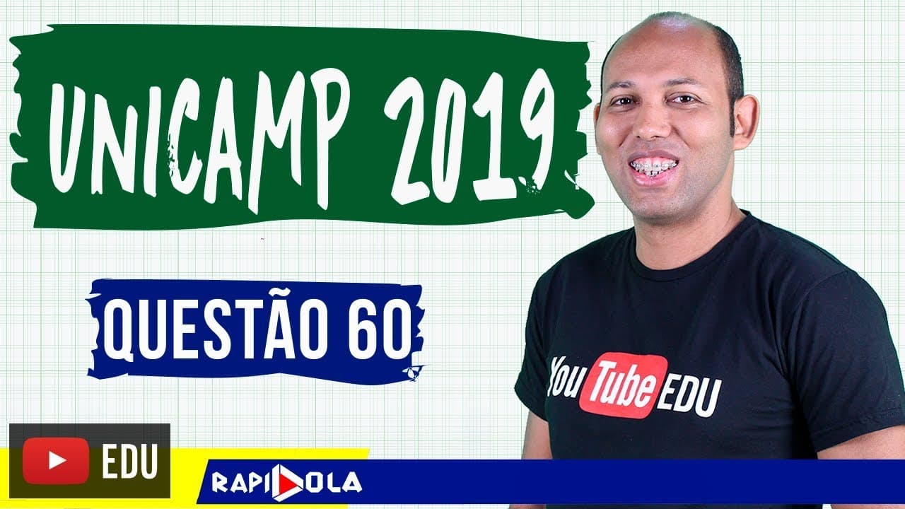 Thumbnail: UNICAMP 2019 | MATEMÁTICA Q60 - MÉDIA ARITMÉTICA SIMPLES