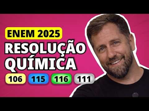 Thumbnail da aula: ENEM 2025 QUÍMICA – Questão 106 | Em uma aula prática de química orgânica, um professor identificou