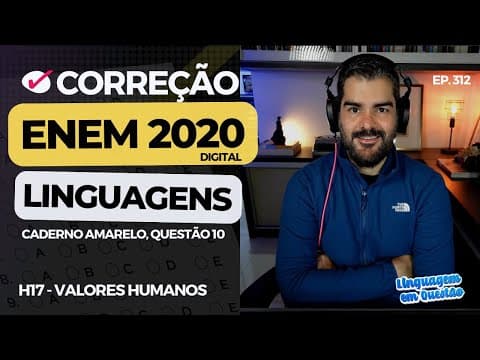 Thumbnail da aula: ENEM 2020 digital: "Fogo Morto", de José Lins do Rego (H17 | Valores humanos | Amarelo, 10) #312