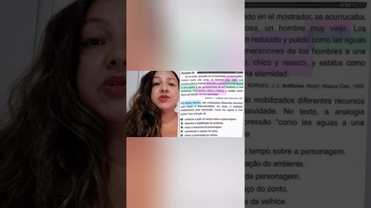 Thumbnail: GABARITO ENEM  - PROVA Amarela -Todas as Questões de Espanhol Comentadas.