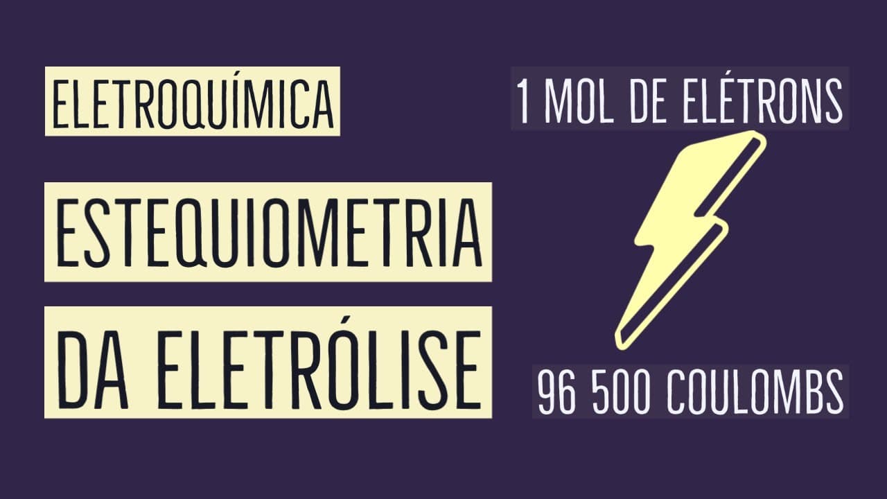 Thumbnail: LEIS DE FARADAY | ESTEQUIOMETRIA DA ELETRÓLISE | ELETRÓLISE