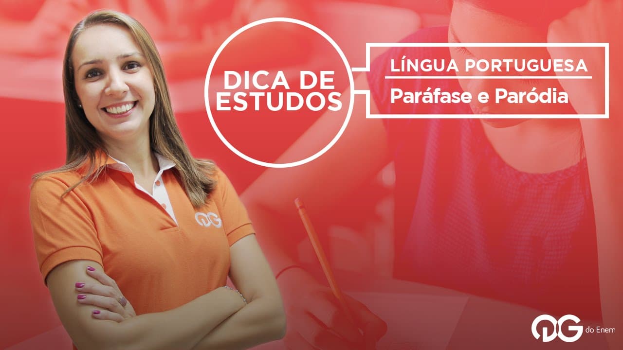 Thumbnail: Dica de Estudos: Paráfase e Paródia || Lingua Portuguesa com Prof. Priscila Gomes