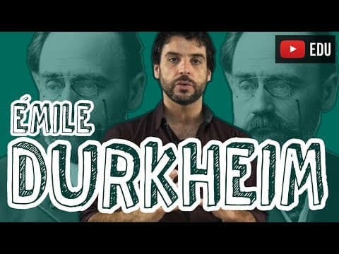 Thumbnail da aula: Aula Sociologia - Quem é Émile Durkheim? - STOODI