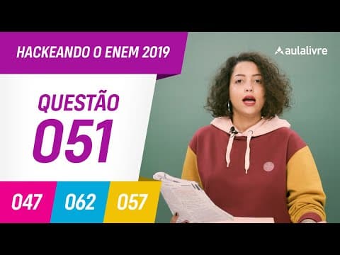 Thumbnail da aula: Enem 2019 | Sociologia: descriminação religiosa | Questão 51 (branco)