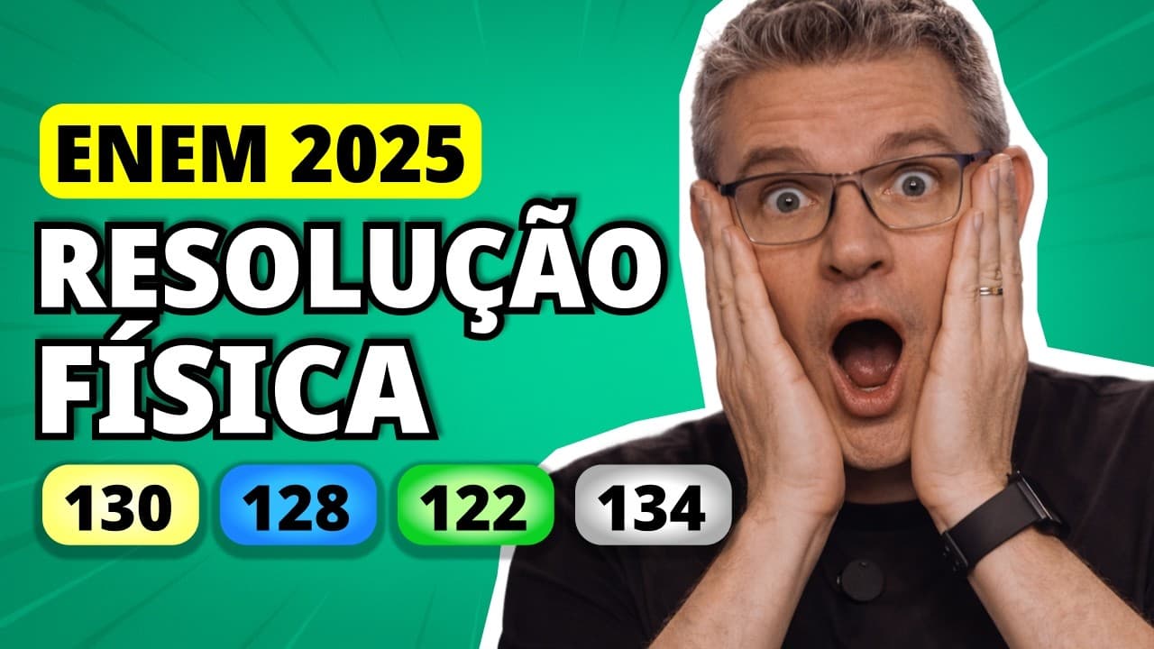 Thumbnail: ENEM 2025 FÍSICA – Questão 130 | A resistência de um fio de platina pode ser usada para medir