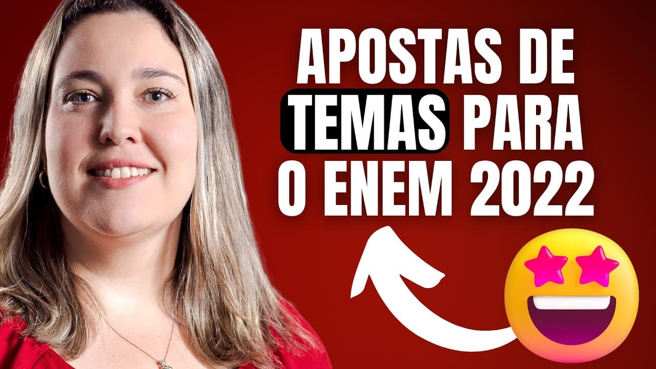 Thumbnail: 🚨 POSSÍVEIS TEMAS PARA A REDAÇÃO DO ENEM 2022