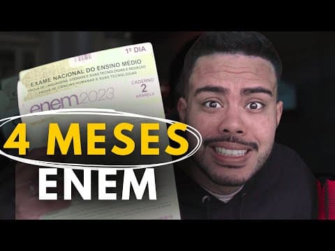 Thumbnail da aula: ENEM NÃO TIRA FÉRIAS - Como estudar na RETA FINAL DO ENEM