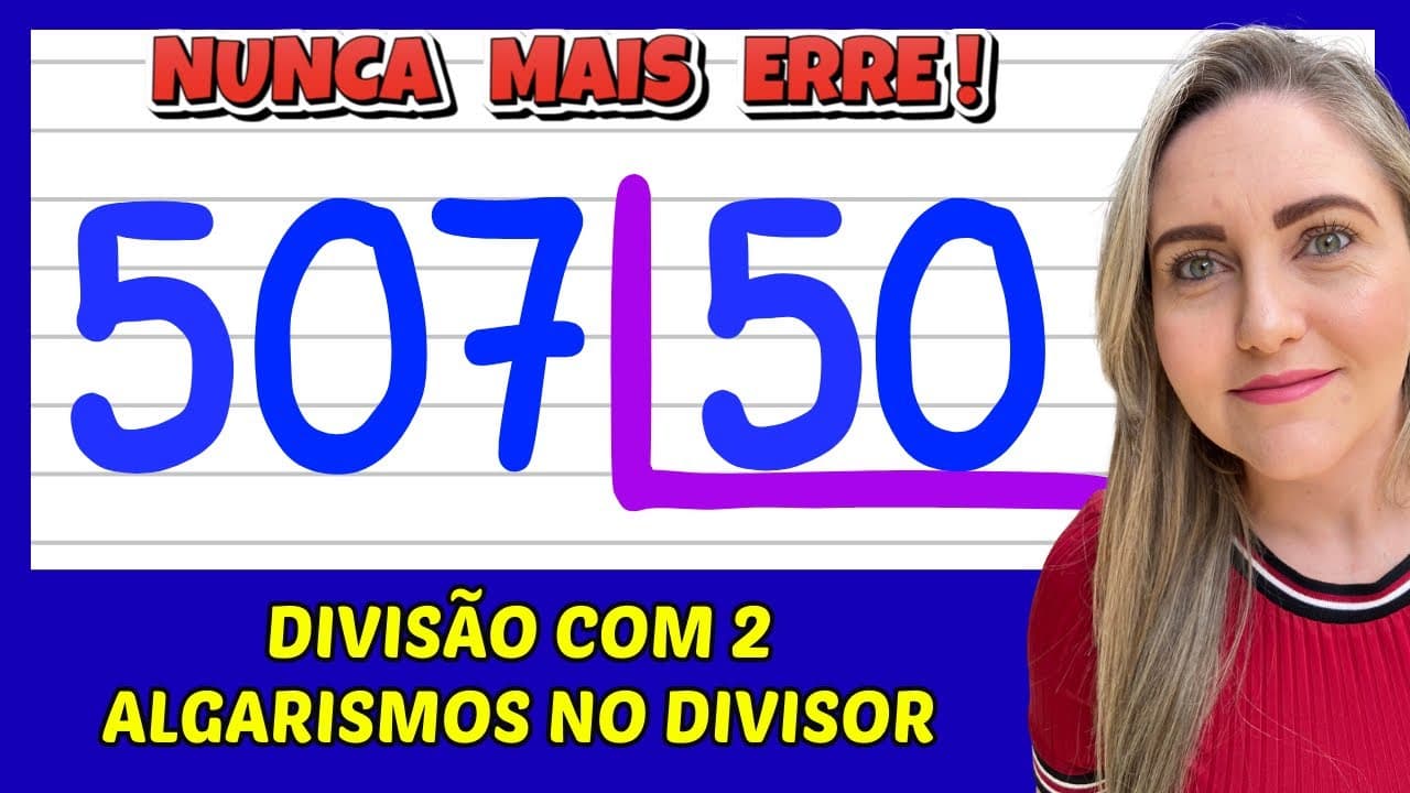 Thumbnail: NUNCA MAIS ERRE DIVISÃO! DIVISÃO COM 2 ALGARISMOS! APRENDA COMO FAZER DIVISÃO!
