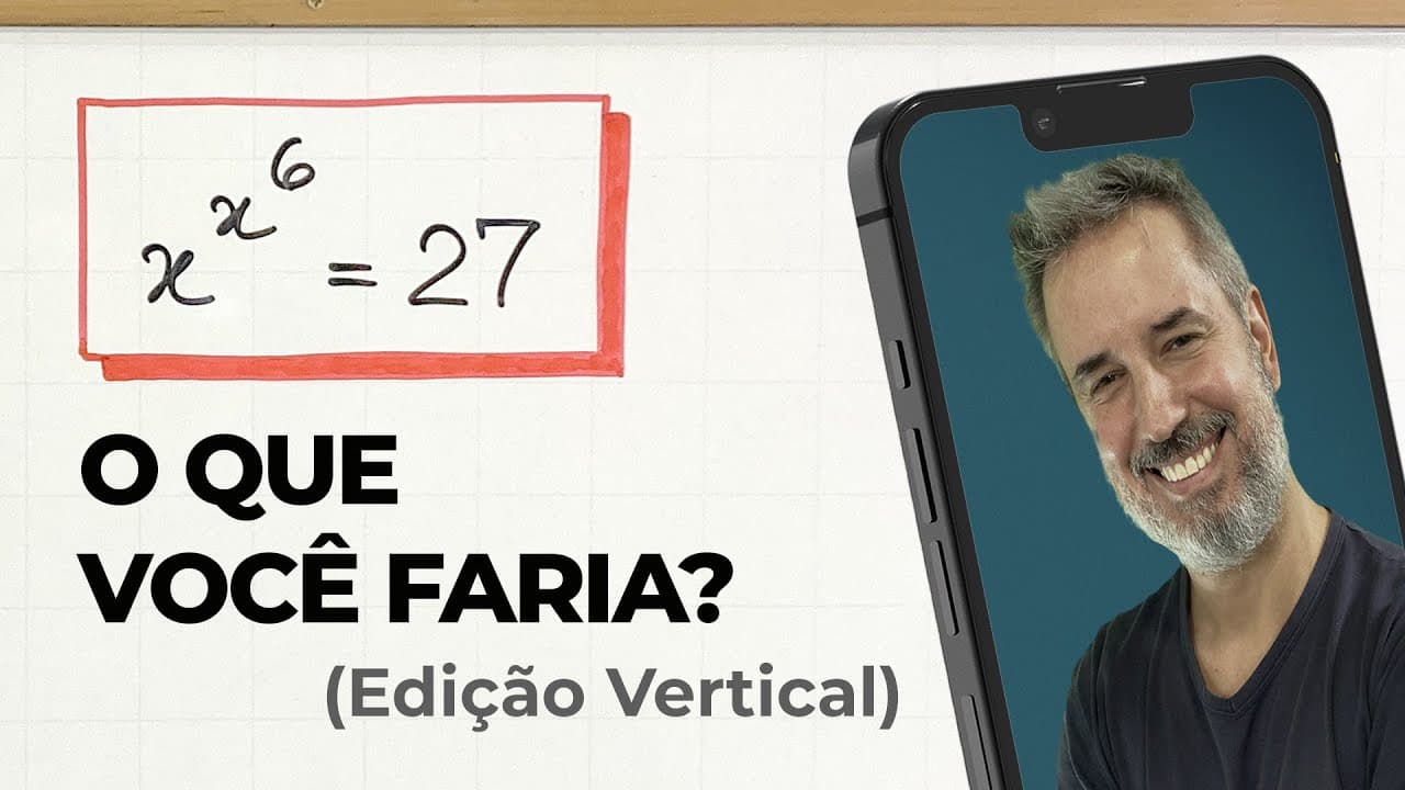 Thumbnail: PARECE MÁGICA: a surpreendente equação xˆxˆ6 = 27 😮 [Vertical]