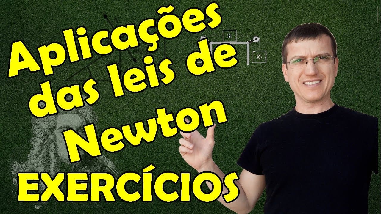 Thumbnail: APLICAÇÕES DAS LEIS DE NEWTON - 3ª LEI - EXERCÍCIOS RESOLVIDOS - AULA 4 - Prof.  Marcelo Boaro
