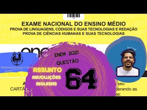 Thumbnail da aula: Resolução Enem 2021 - Humanas Questão 64